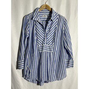 Vineyard Vines Blue and White Striped Blouse